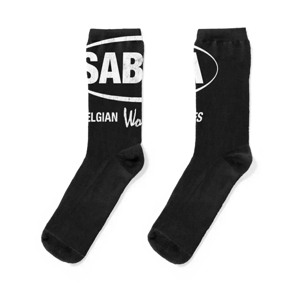 Sabena Belgian World Airlines Vintage Logo Classic Socks designer brand Heating sock sports and leisure Men Socks Women's