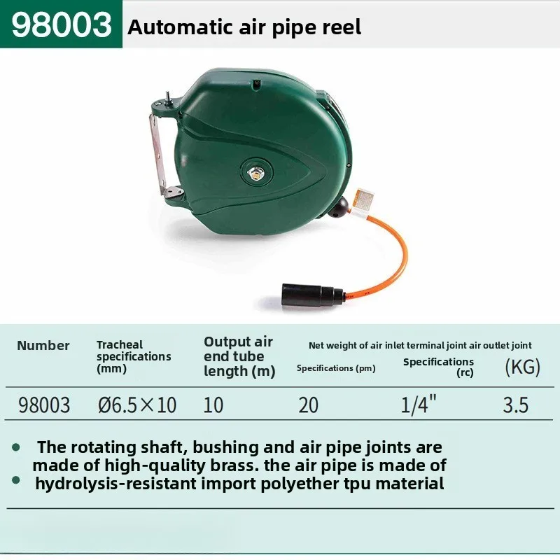 Automatic telescopic reel PU clip bobbin, pneumatic tool trachea