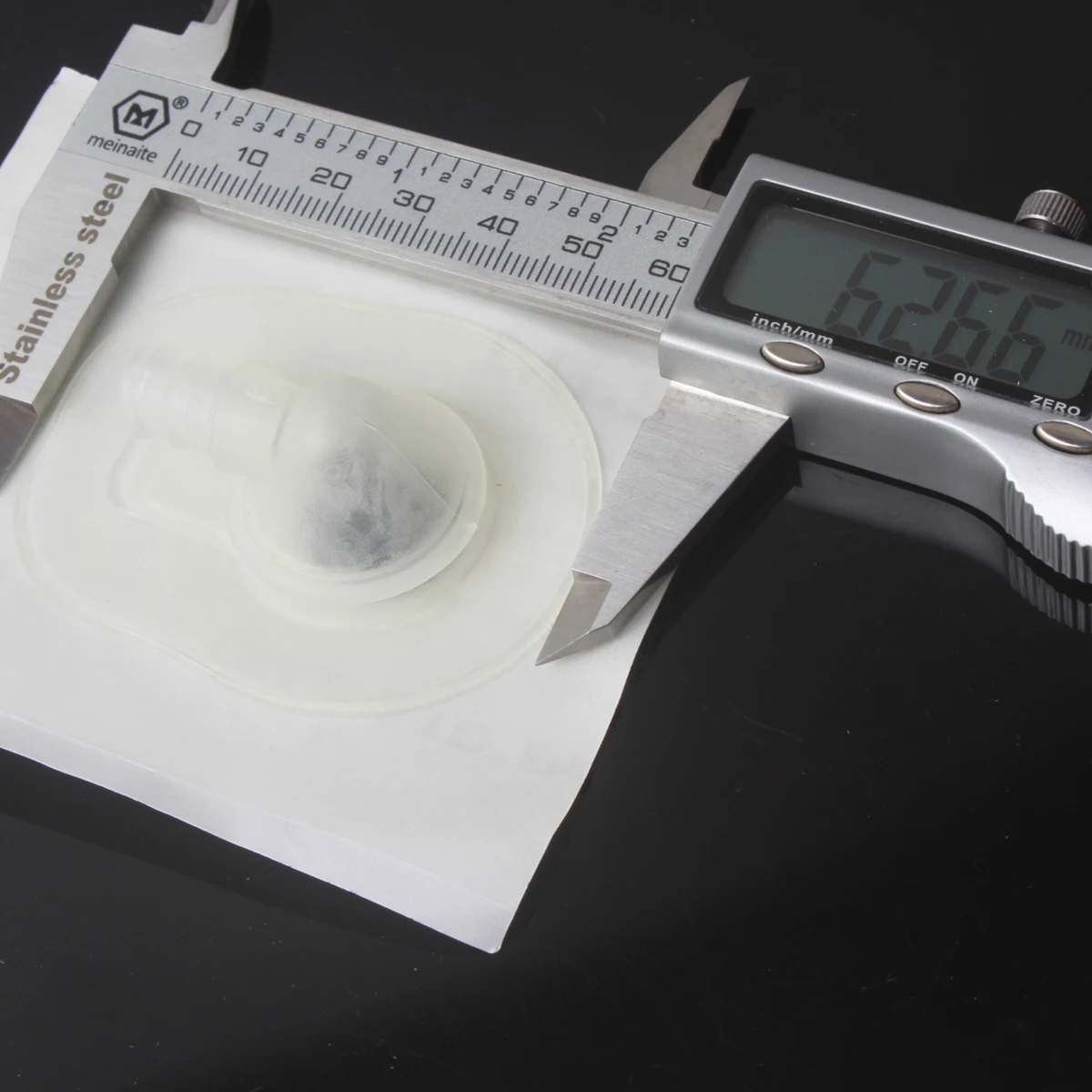 TPU 90 Degree Transparent/ Black Self-Adhesive Kite Valve