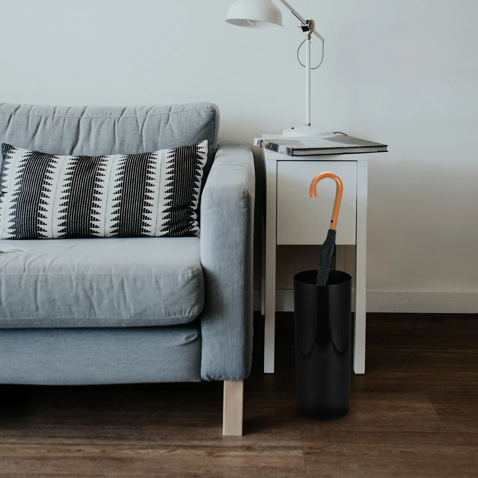 

Umbrella Storage Bucket Indoor Stand for Entryway Hotel Lobby Office Large Capacity Waterproof Round Plastic Umbrella Holder