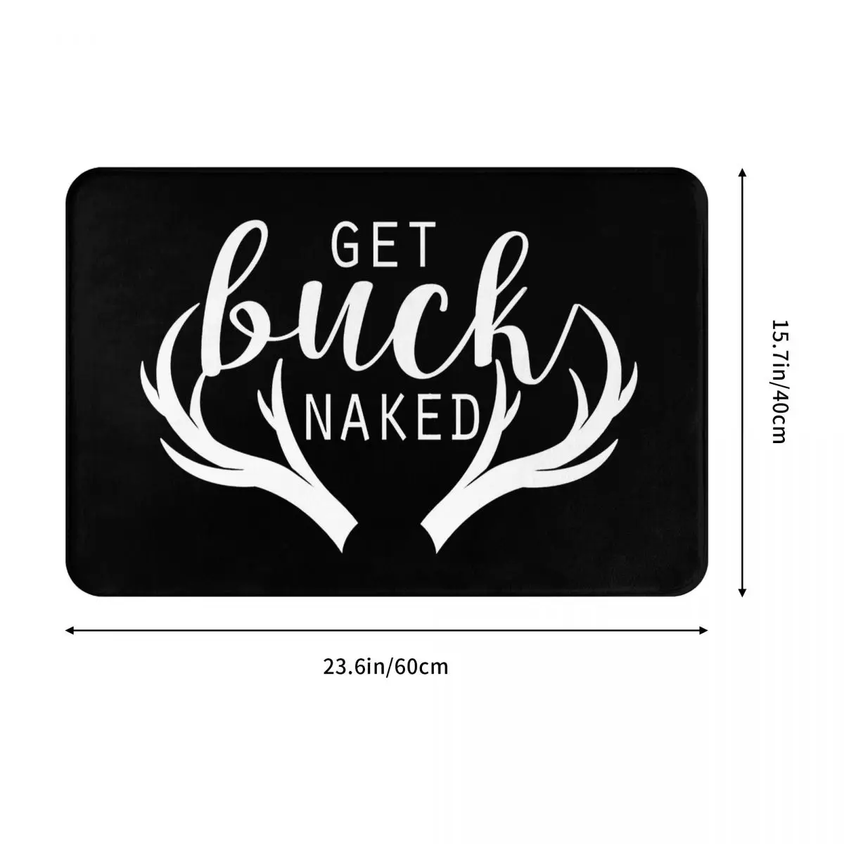 Get Naked Bath Non-Slip Carpet Buck Bedroom Mat Entrance Door Doormat Home Decor Rug