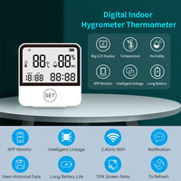 Tuya Smart WIFI Temperature And Humidity Sensor Indoor Hygrometer Thermometer LCD Display Support For Alexa Google Assistant