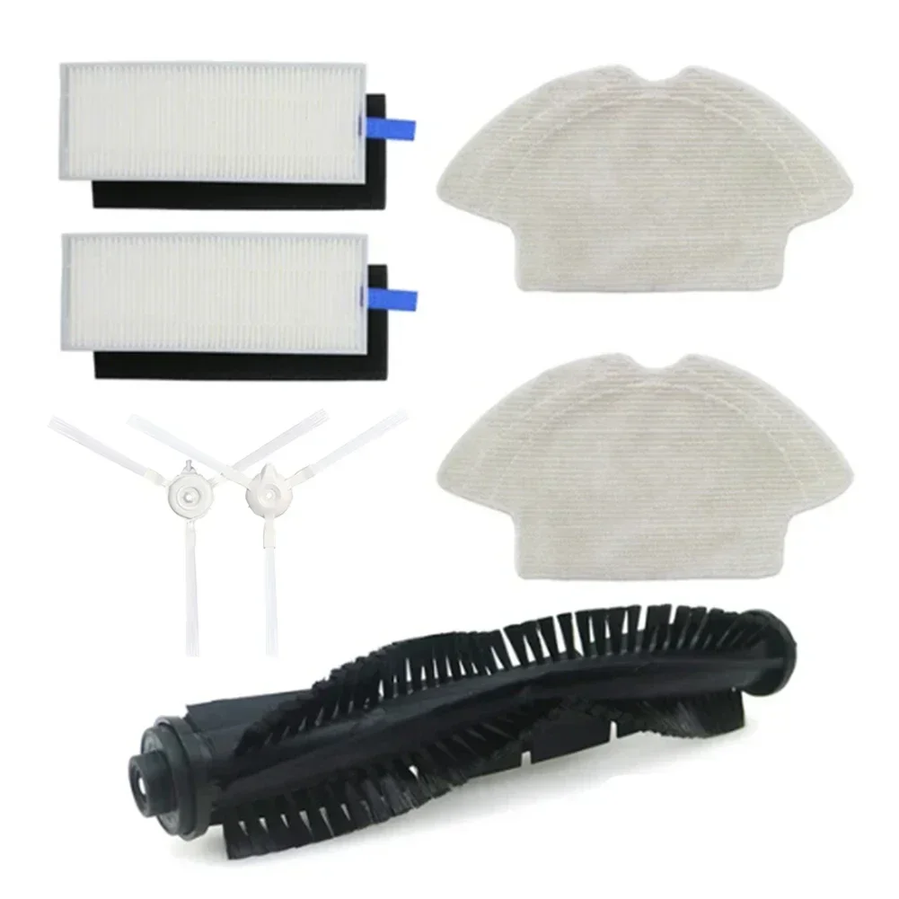 Roller Side Brushes Filters Kits For Qihoo S6 Vacuum Cleaner Replacement Parts Roller Side Brushes Filters Mop Cloth Rags