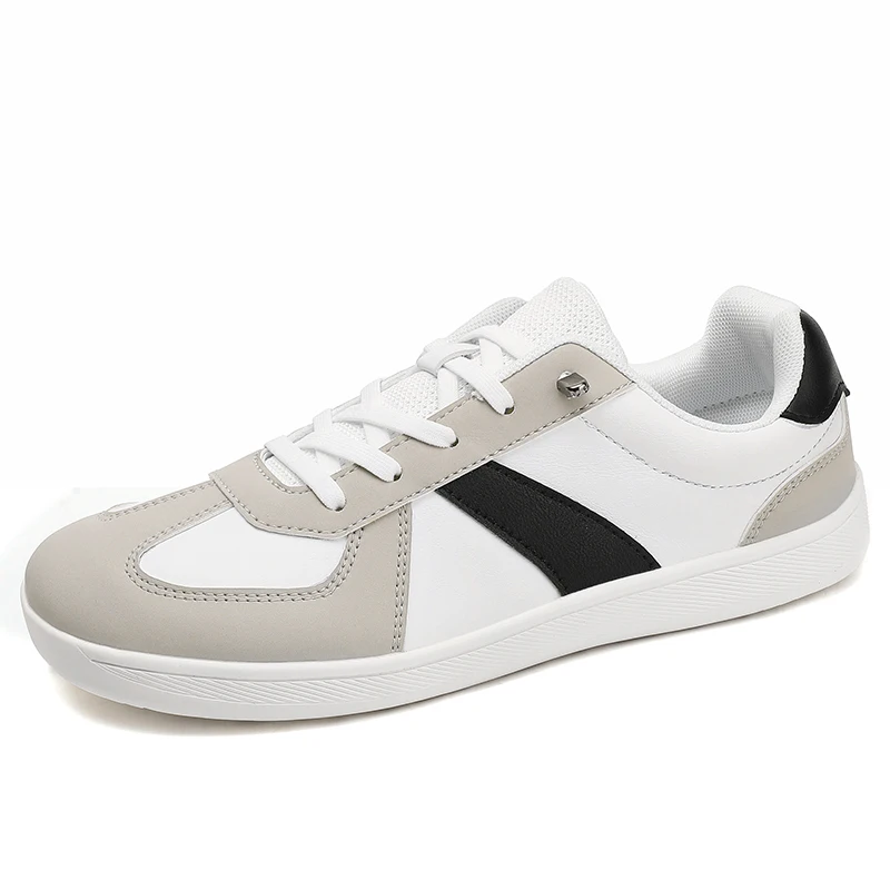 

Trendy Retro Men's Casual Sneakers Versatile Comfortable Patchwork Training Shoes Round Toe Lace-Up Flats Sports Shoes