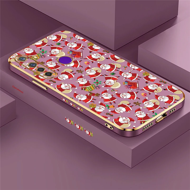 Coque de téléphone à motif de noël, étui souple antichoc pour OPPO Realme Note 60 GT Master Neo 3 2 Pro X7 Pro Q5 Q3i V25 V13 V5