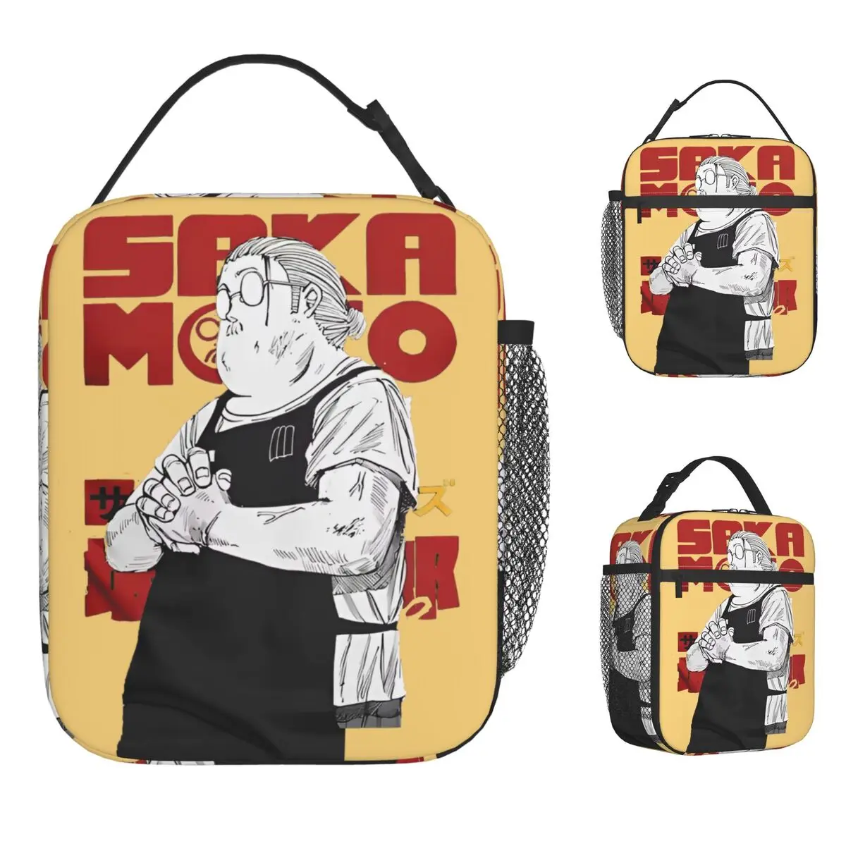 Sakamoto Days Lunch Bag Portable Zipper Lunch Box Unisex Office Graphic Cooler Bag Aesthetic Waterproof Thermal Lunch Bags