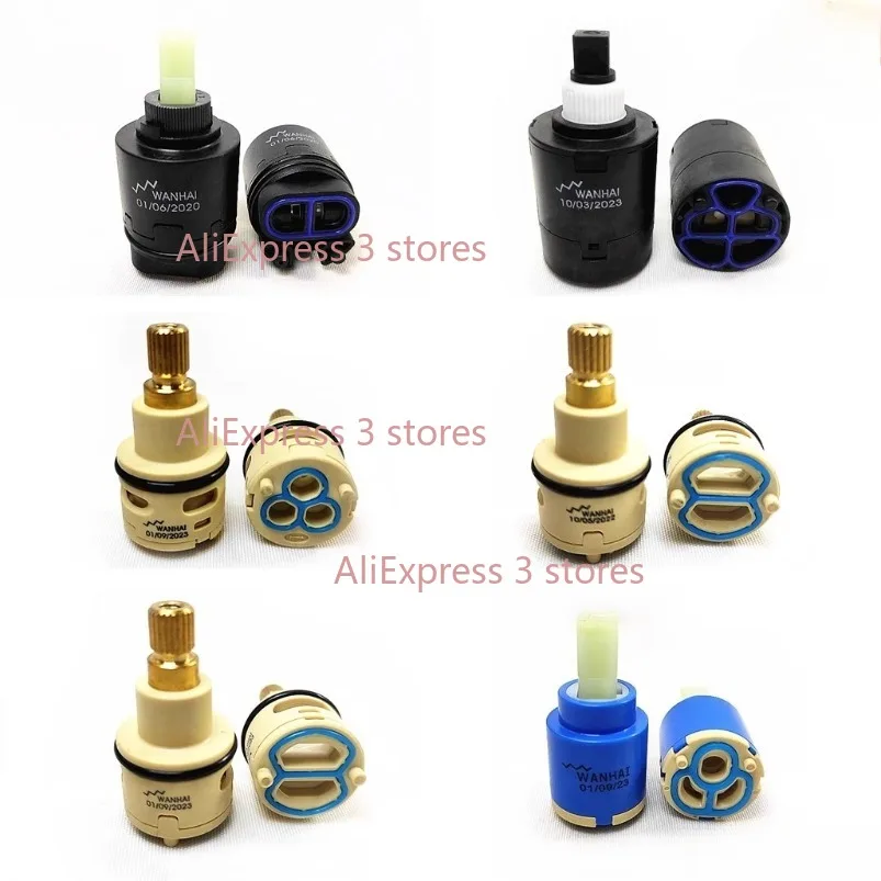 22/35mm Faucet Valve Core 3 Gear Hot/Cold WaterDouble Output Faucet Spool Home Bathroom Sink Vegetable Basin Mixed Shower Switch