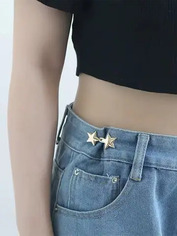 Lazy Person Adjustable Seamless Invisible Waist Buckle Jeans Waist Tightening Tool