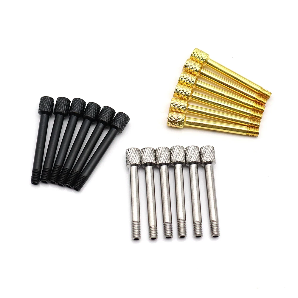 6pcs Bass Electric Guitar Floyd Rose Tremolo Bridge Saddle Clamp String Screw for Electric Guitar 3 color