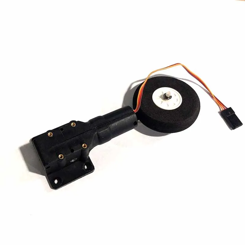 57mm High 25g Servoless Retract Laterally Landing Gear With 40mm Wheel For RC FPV Fixed Wing Aircraft Metal Worm Undercarriage