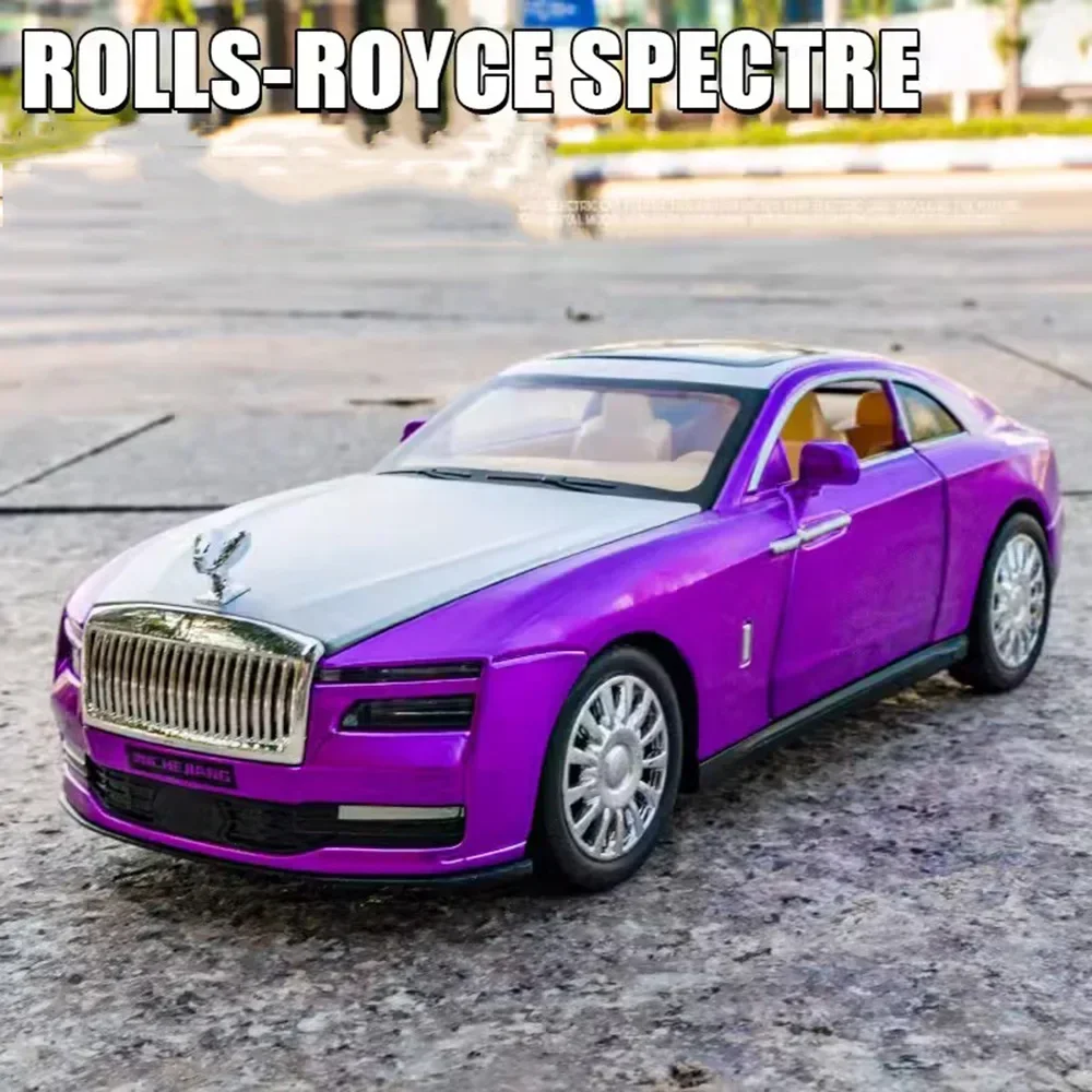 1/32 Rolls Royce Spectre Alloy Models Cars Toys High Simulation Metal Diecasts Sound Light Toy Vehicle Gifts For Kids Collection