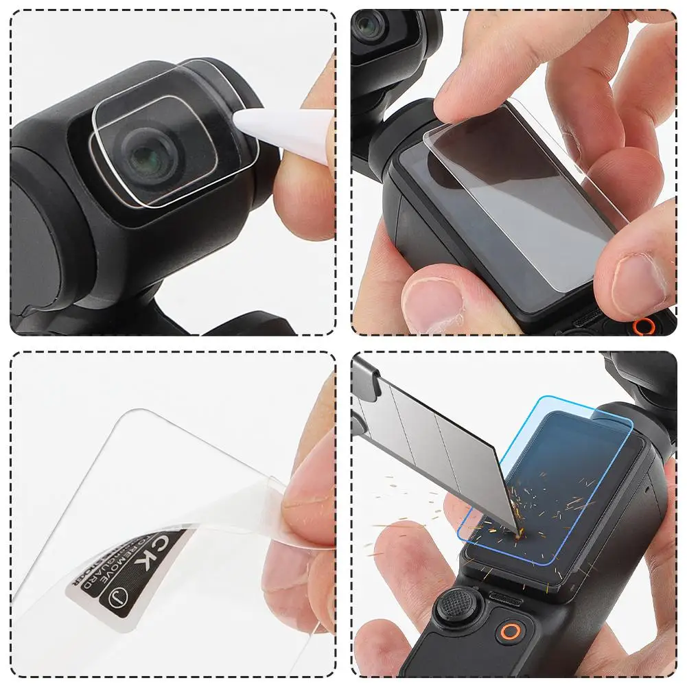 Camera Tempered Film Sunnylife For OSMO POCKET 3 Lens High-definition Explosion-proof Protective film Tempered Film Accessories