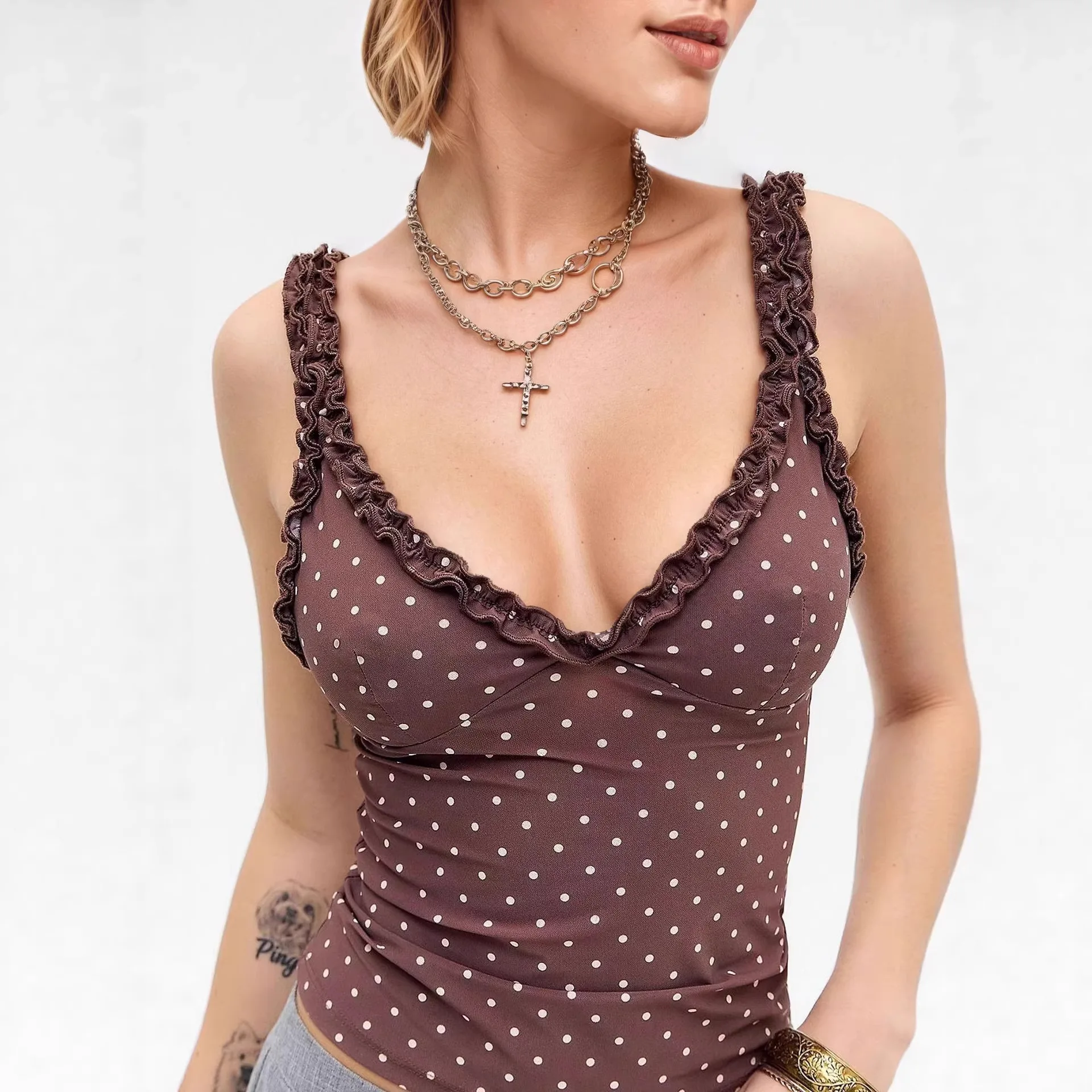 

2026 New Style Sexy Colorful Camisole Women's Slim Design Camisole