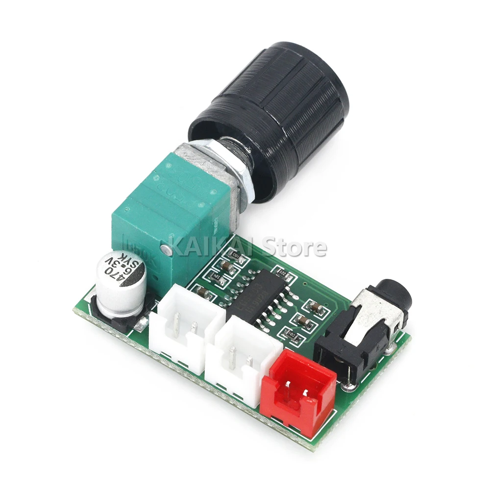 XH-A157 Digital Amplifier Board PAM8403 with Volume Knob Aux Input USB 5V Power Supply Dual 3W Output