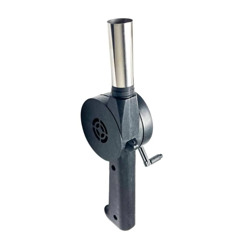 Compact Hand Crank Air Blower Noiseless Operation for Camping Cooking BBQ Home