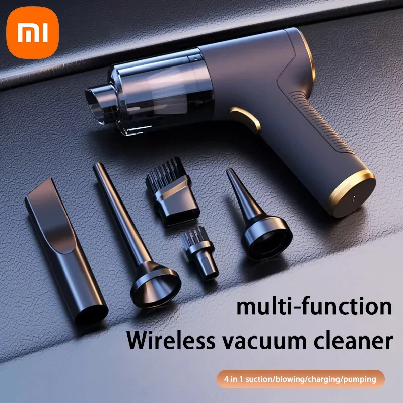 Xiaomi Wireless Car Vacuum Cleaner 1290000Pa Suction& Blow 2 in1 Portable Handheld Home & Car Dual Use Mini Vacuum Clean