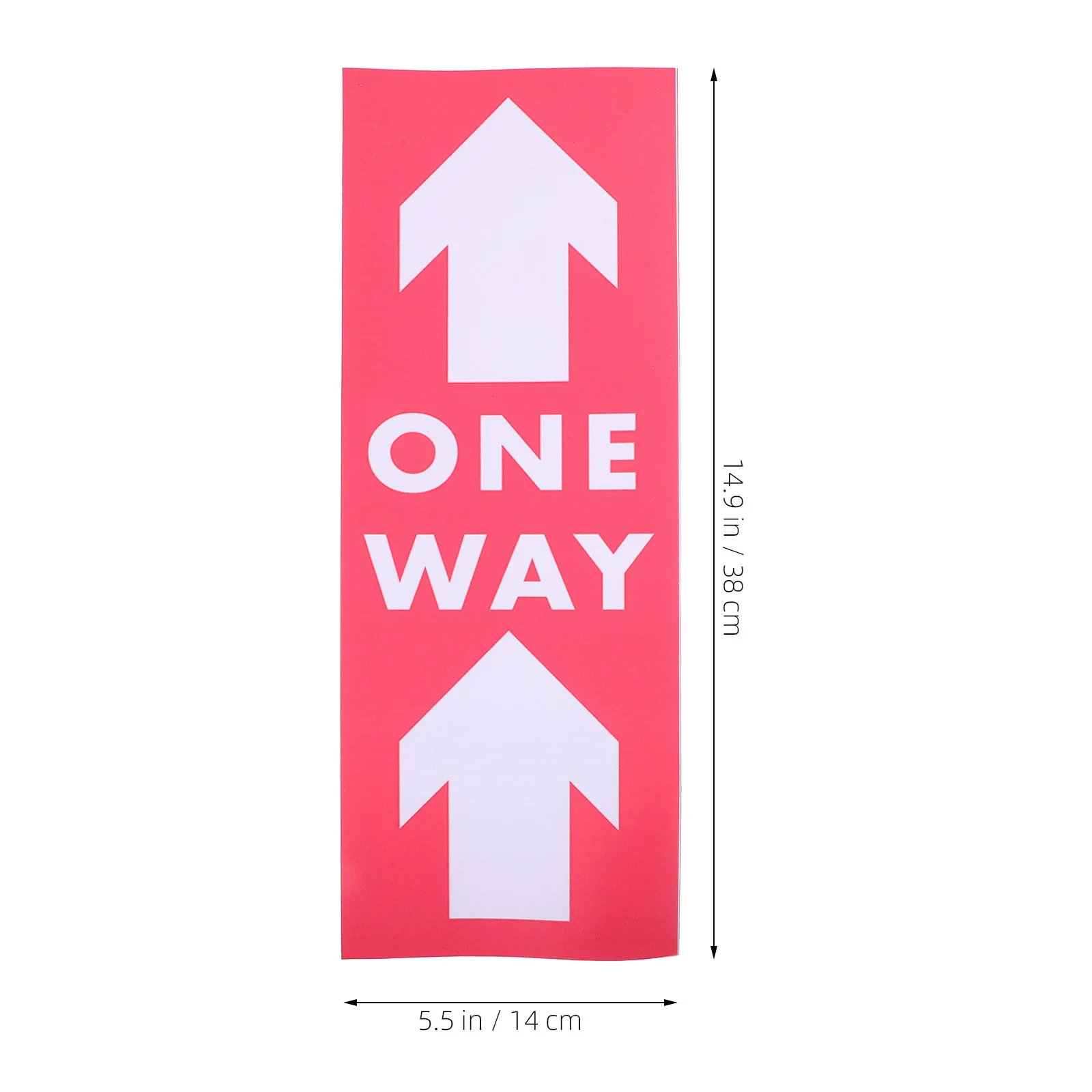 5pcs Arrow Stickers For Floor Wall Traffic Directional Indication Warning Decals Self Adhesive Durable Pvc Indicator Stickers