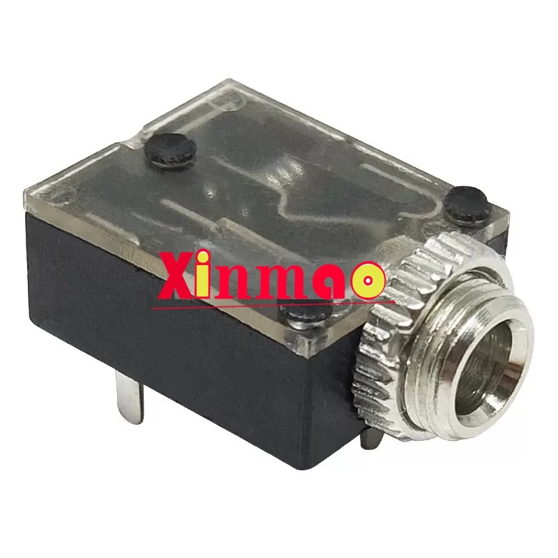 5PCS PJ-324M headphone socket 3.5mm audio socket with nut 5-pin 5-pin threaded socket interface female socket 5P
