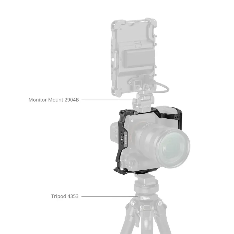 SmallRig 5908 Full-Cover Camera Cage for Sony Alpha 1 II & Alpha 9 III with Vertical Grip VG-C5 Built-in Arca-Swiss Plate