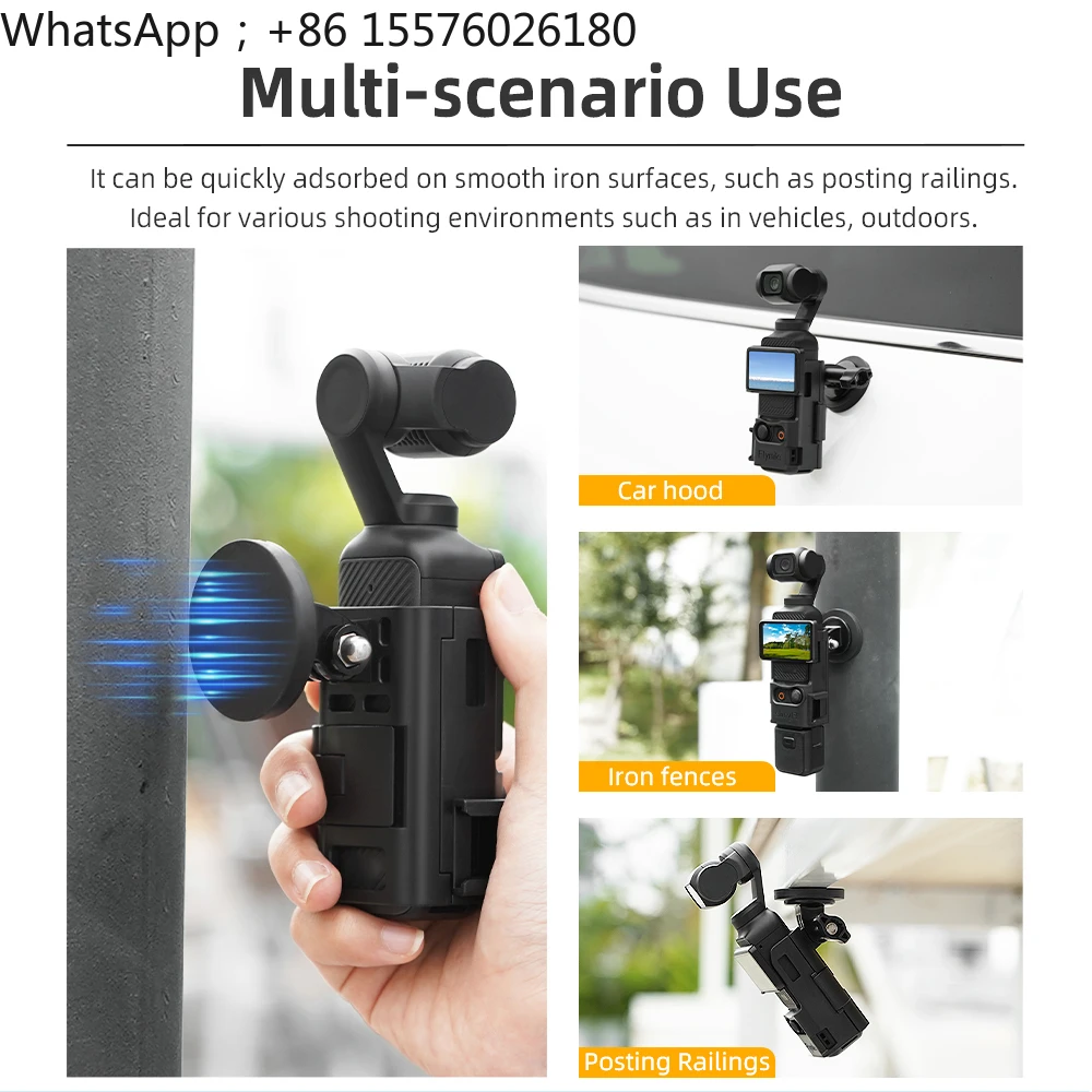 Flymile Adapter Frame for DJI Osmo Pocket 3 Expansion Bracket Magnetic Protective Case Camera Photographic Accessories