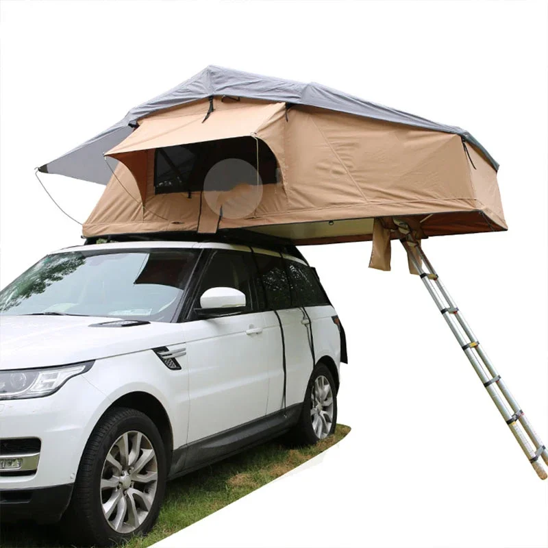 

Roof Tent Soft Top Large Space Portable Folding Outdoor Camping Weatherproof Car Self-driving Tour Tent 1-3 People