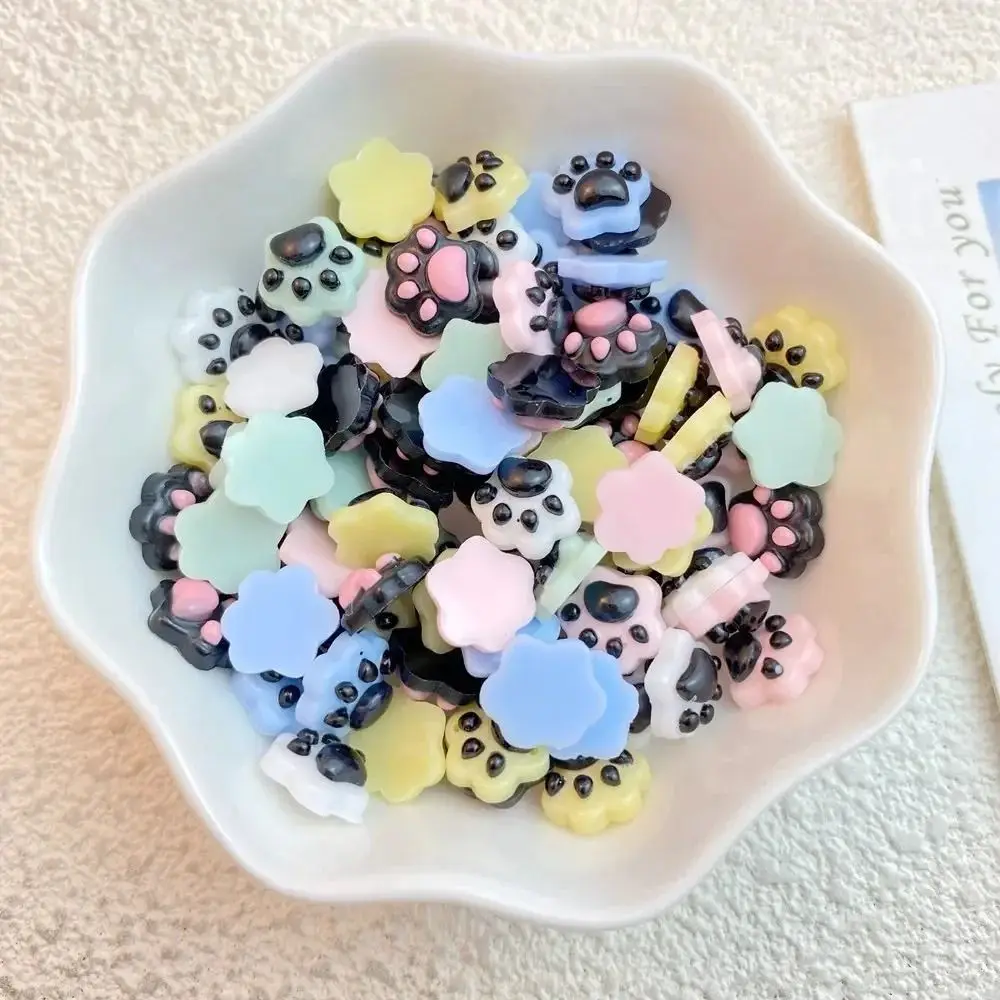 50 قطعة جديد الراتنج مختلط مسمار الفن الكرتون الراين مانيكير الديكور الملونة القط باو اكسسوارات الأظافر لوازم