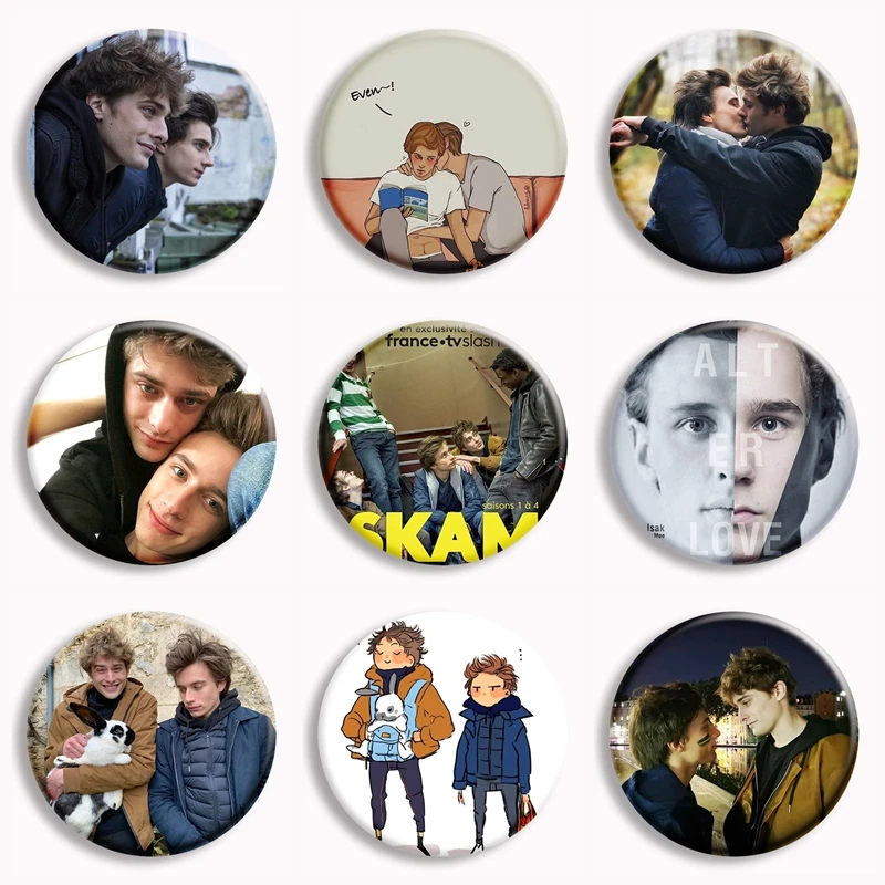 

Skam France Мягкая булавка на пуговицах Эллиот и Лукас Броши для мальчиков Значок любви Сумка Декор Ювелирные изделия Вентиляторы Собрать любовник Друзья Подарки