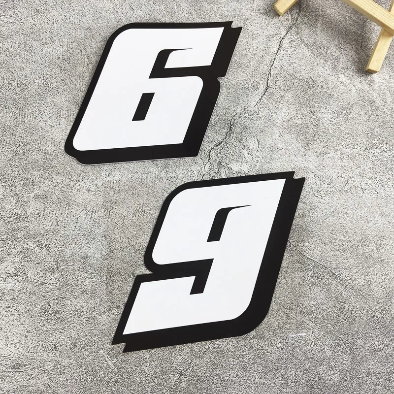 1PC JDM Motorcycle Number Sticker Waterproof for Motorbike Fuel Tank Helmet Electric Scooter Decoration 0 To 9 Vinyl Decals
