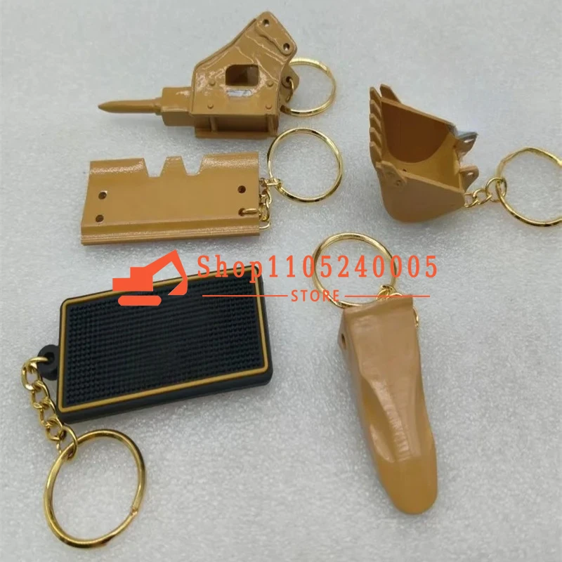 5P-8500Metal Tooth Model Bucket Model keychain For Excavator Keychain Teeth,Bucket, Track plate ,Breaker Hammer, Brand Keychain