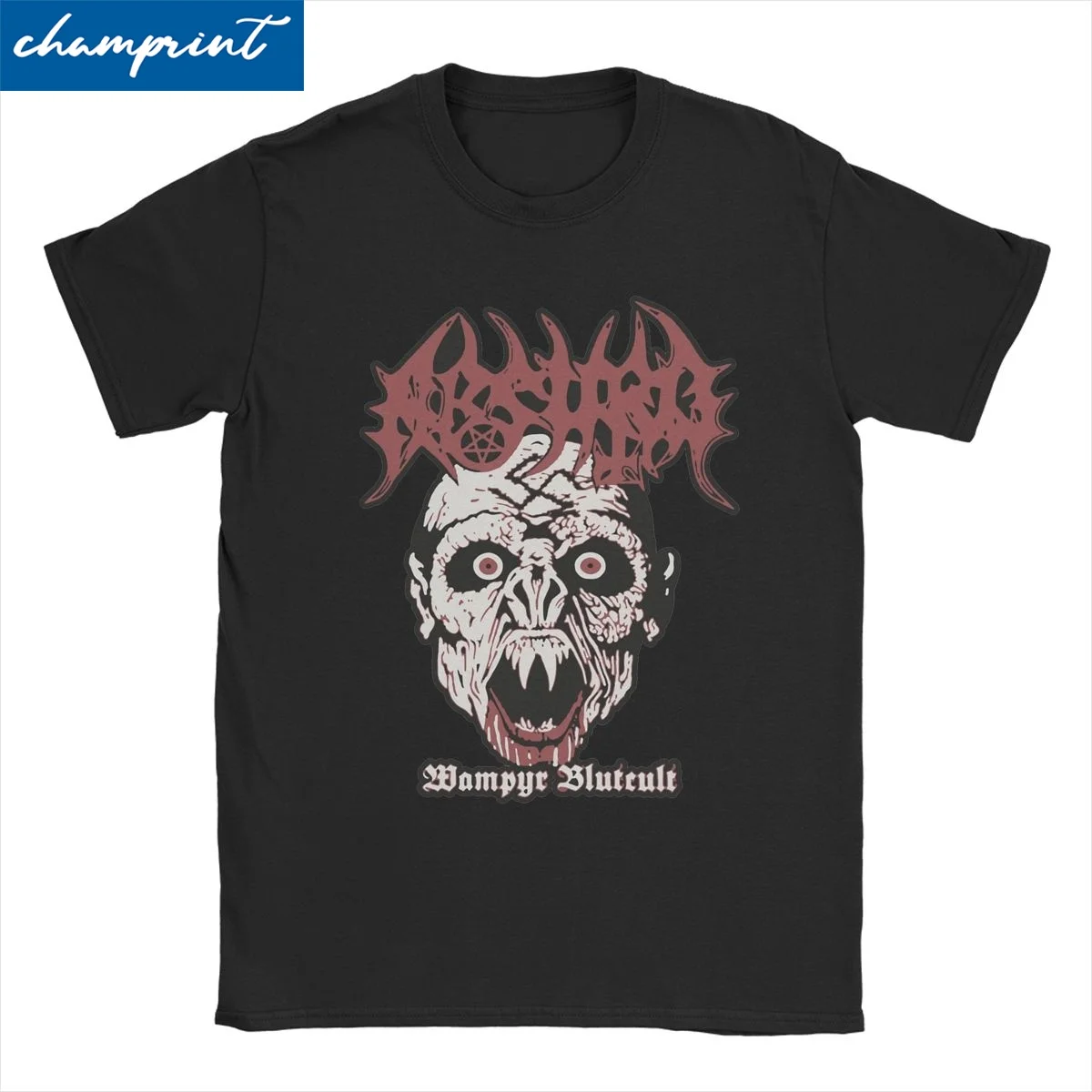 Black Metal Band T-Shirts Men Women Absurd Awesome Pure Cotton Tee Shirt O Neck Short Sleeve T Shirt Plus Size Clothing