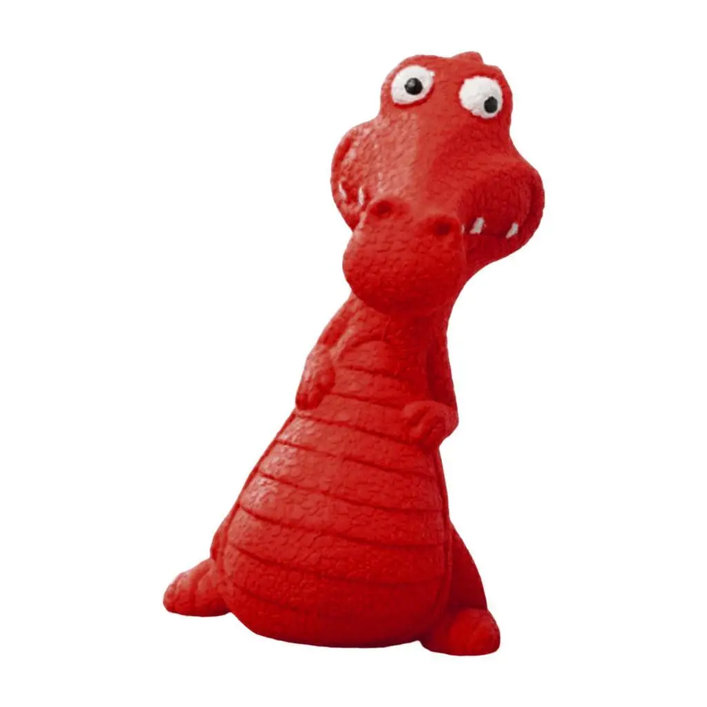 Dinosaur Doll Squeaky Dog Toy, Interactive Squeaker Chew Toy for Kitten Puppy