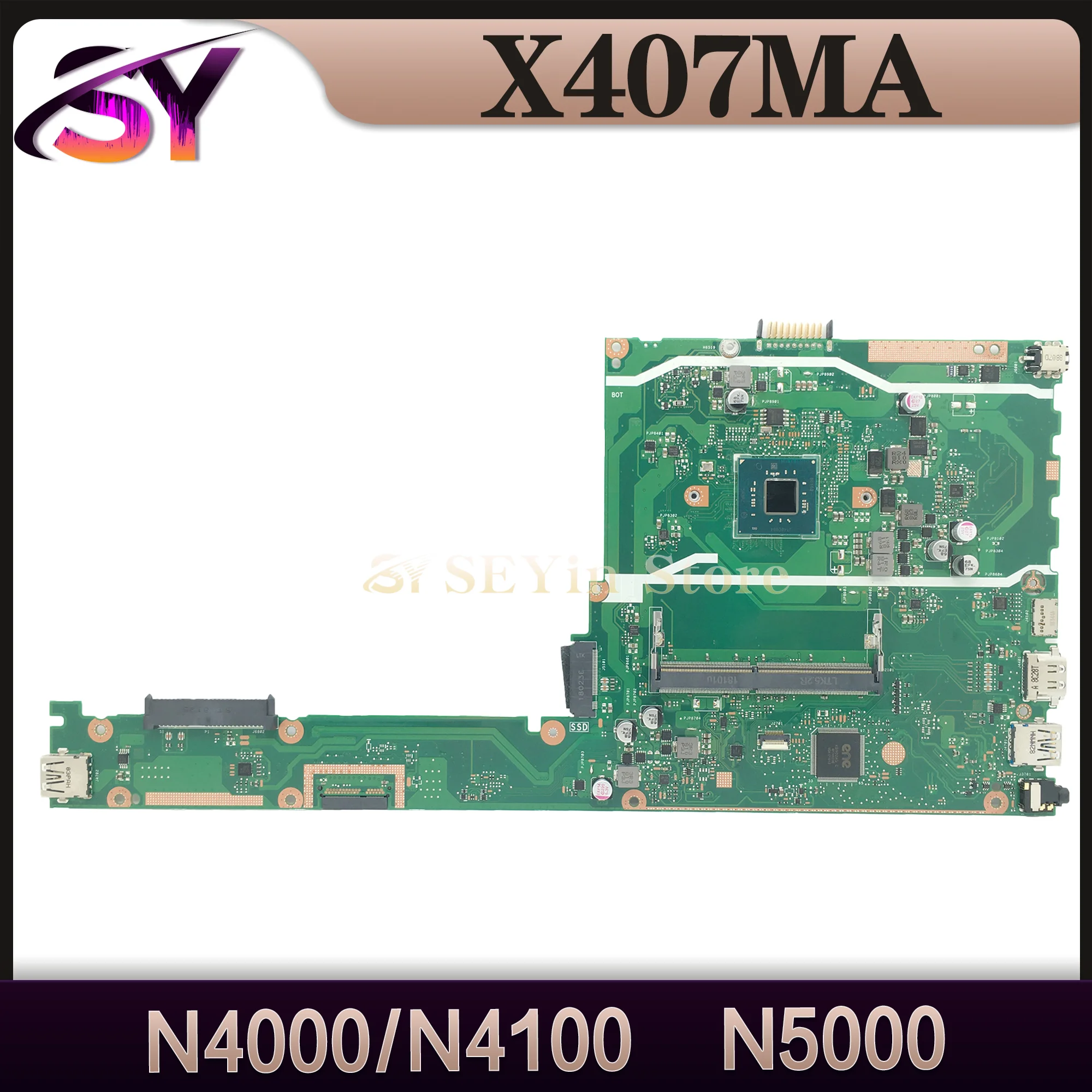 

Mainboard For ASUS X407M X407MA F407MA F407M Y4000MA Laptop Motherboard N4000/N4100 N5000 DDR4