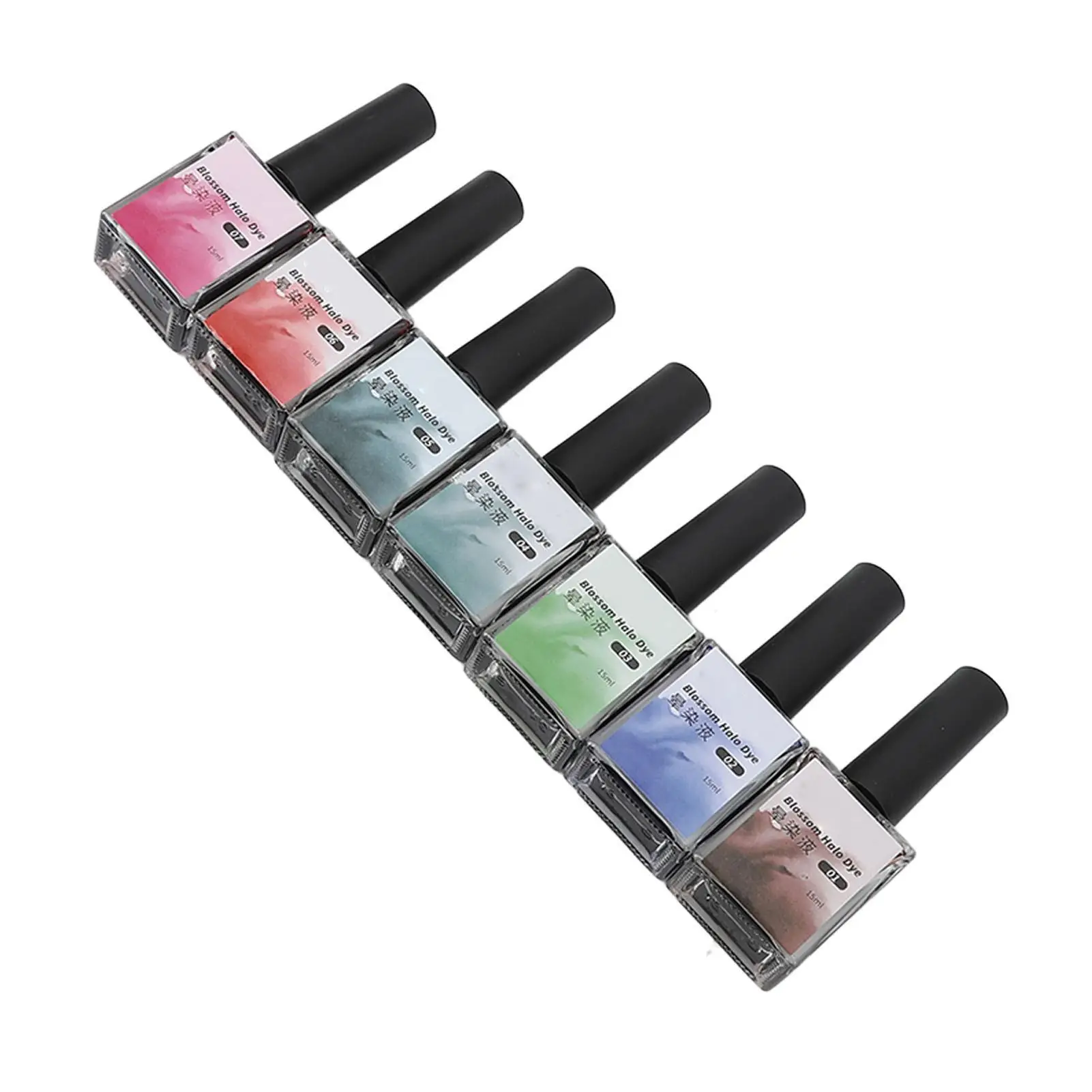 Kit de tinte de esmalte de uñas, 13 colores, efecto acuarela, Ideal para salón de uñas, para mujeres