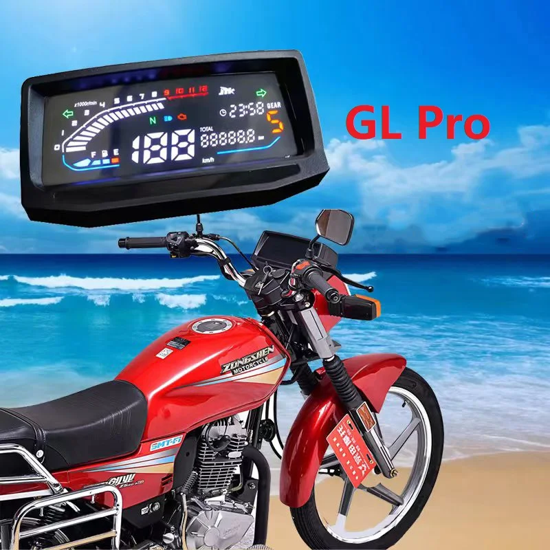 For Honda Gl Pro 160 Hawk Gl145 Gl160 Cb125t LED RPM Meter Speedometer Digital Dashboard Electronics Panel