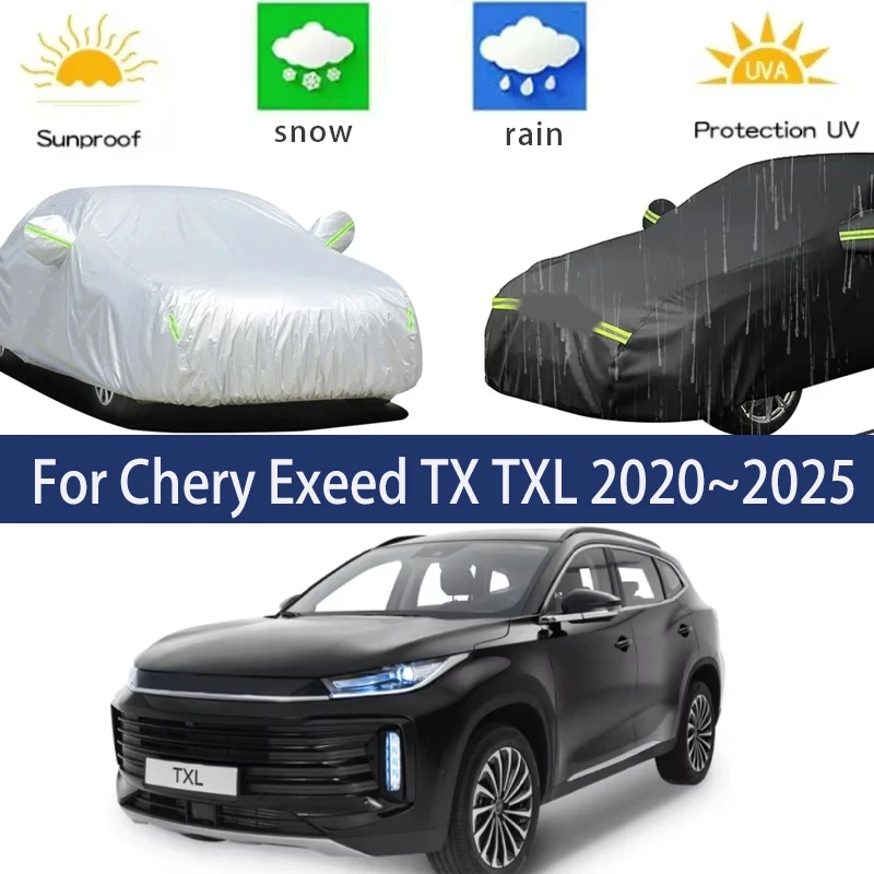 

For Chery Exeed TX TXL 2020~2025 Full Car Covers Outdoor Sun Anti UV Rain Snow Dust Protection Oxford Cloth Accessories