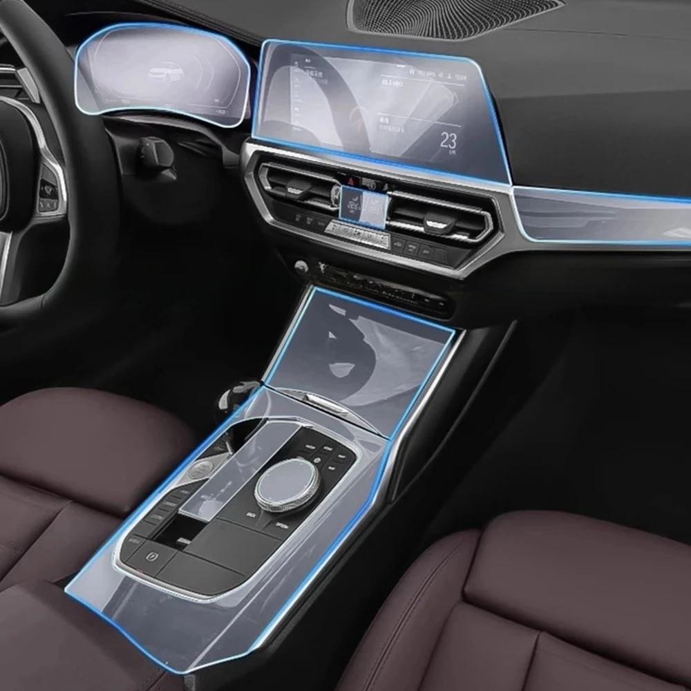 

Для BMW 3 серии E46 325 330 2020-2024 Автомобильная дверь центральная консоль медиа приборная панель навигация ТПУ Защита от царапин пленка