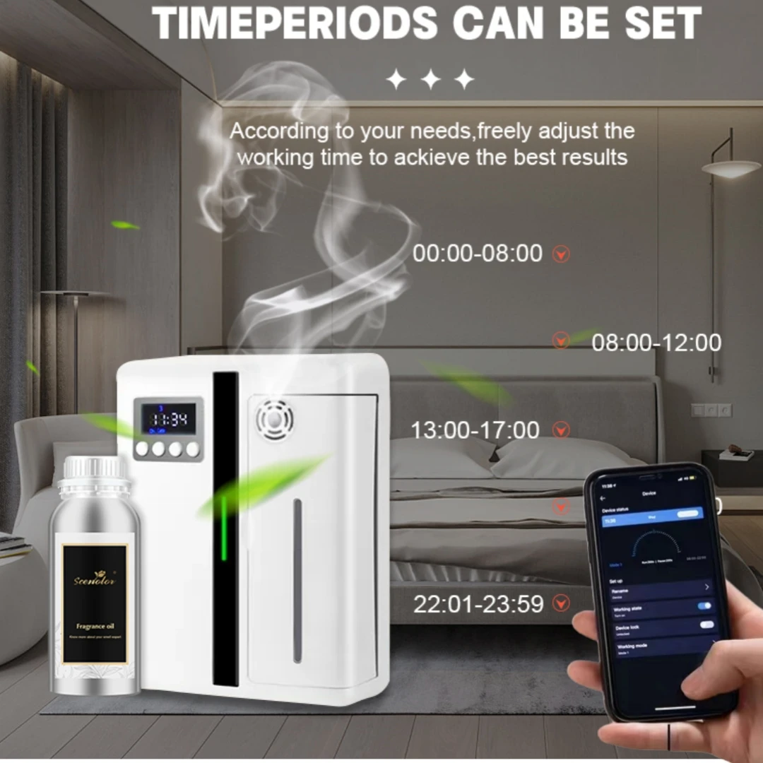 Diffuseur d\'arômes pour la maison, assainisseur d\'air, pulvérisateur, aromathérapie, hôtel, appareil d\'arôme, salle intelligente, machine à parfum,
