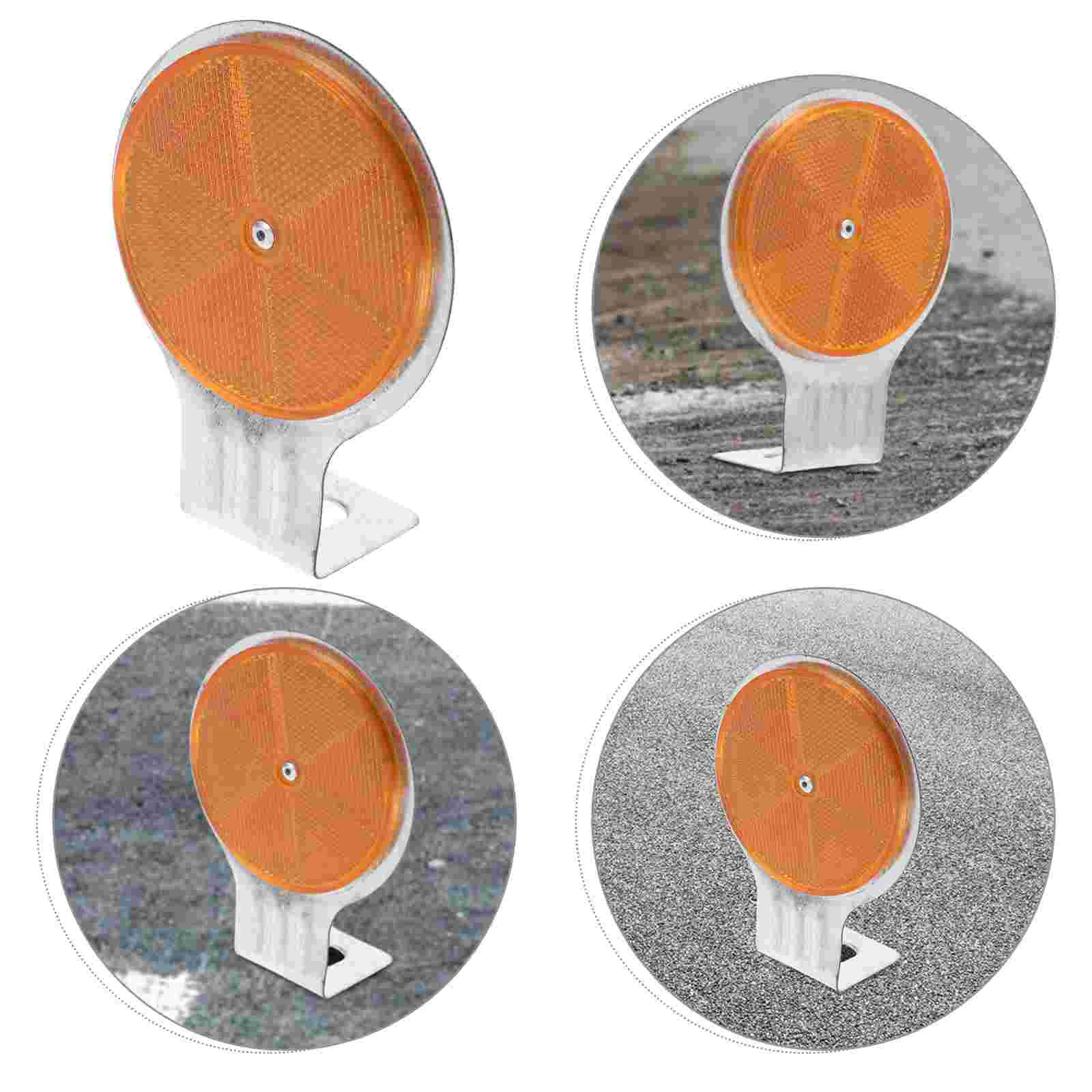 

Traffic Warning Signs Reflective Markers Driveway Outdoor Sturdy Road Abs Pavement