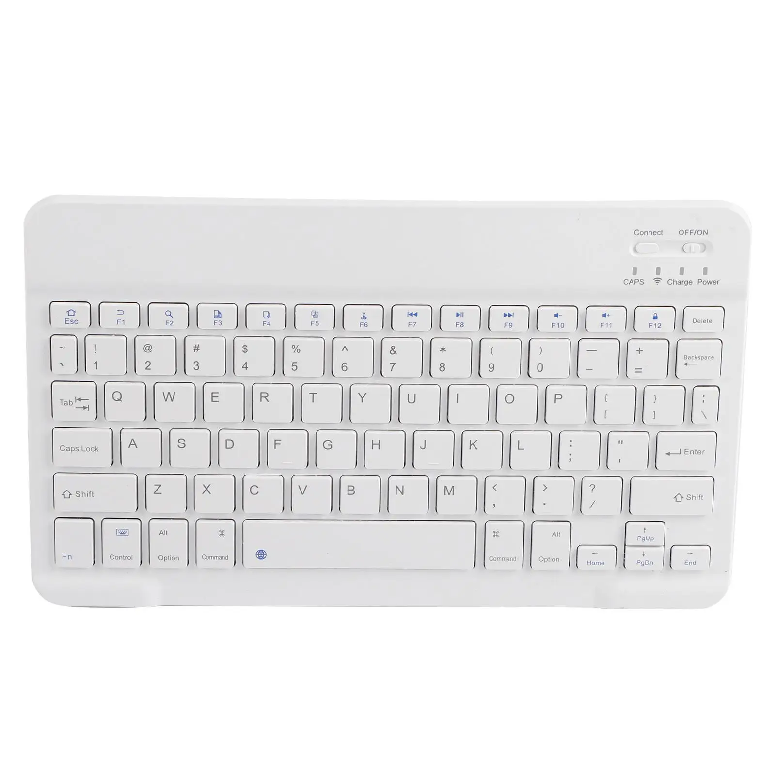 78-Key Wireless Ergonomic Keyboard - Slim, Rechargeable & Portable for Phones, Laptops & Tablets