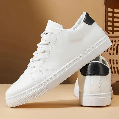 2026 Spring and Autumn Large Size New Trendy Men's Shoes Korean Style Breathable Versatile White Shoes Running Youth Casual Sports Shoes