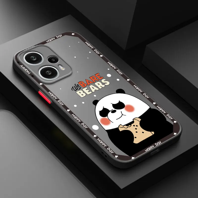 Cartoon Little Bear Translucent Phone Case For Xiaomi 10T 11T 12T 12X 12S POCO F3 X3 GT X4 NFC M3 M4 X4 Pro F4 F5 X5 C31 C40