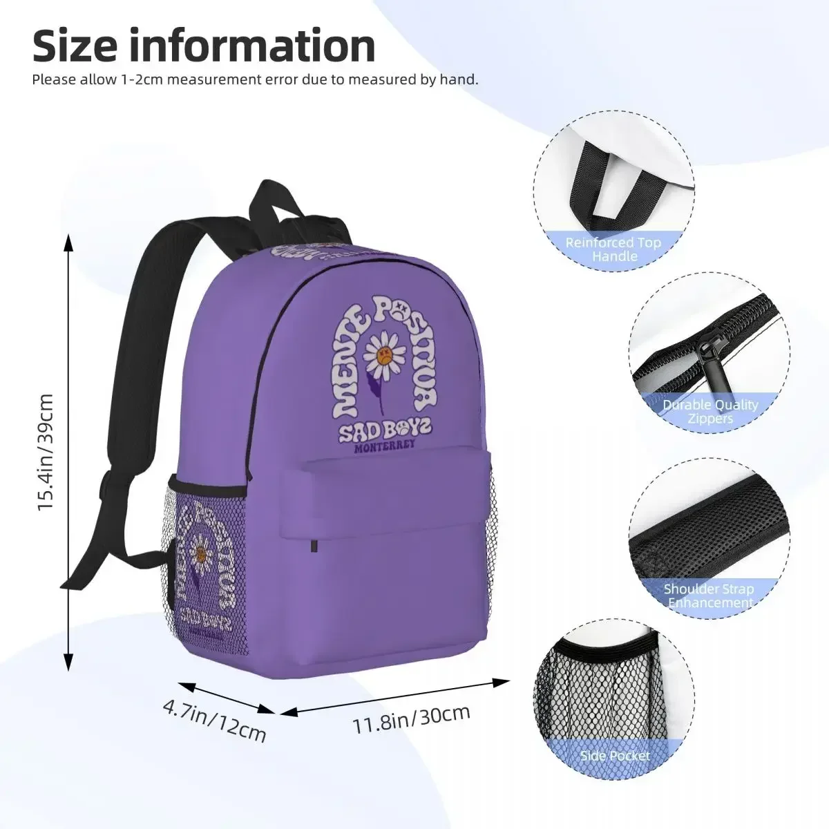 Junior H Merch Sad Boyz Backpack Student Boys Girls BookBag Children School Bag Laptop Shoulder Bags for Men Women