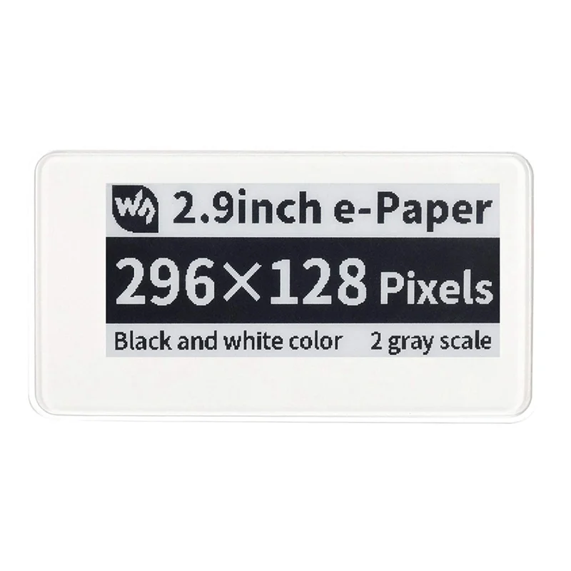 Y06A 2.9 Inch Wireless NFC-Powered EPaper Eink E Paper E-Ink Display Screen Module for Mobile Android APP, No Battery