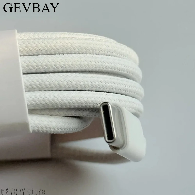 60W PD Braided USB-C to C Fast Charging Cable For iPhone Samsung Huawei Android