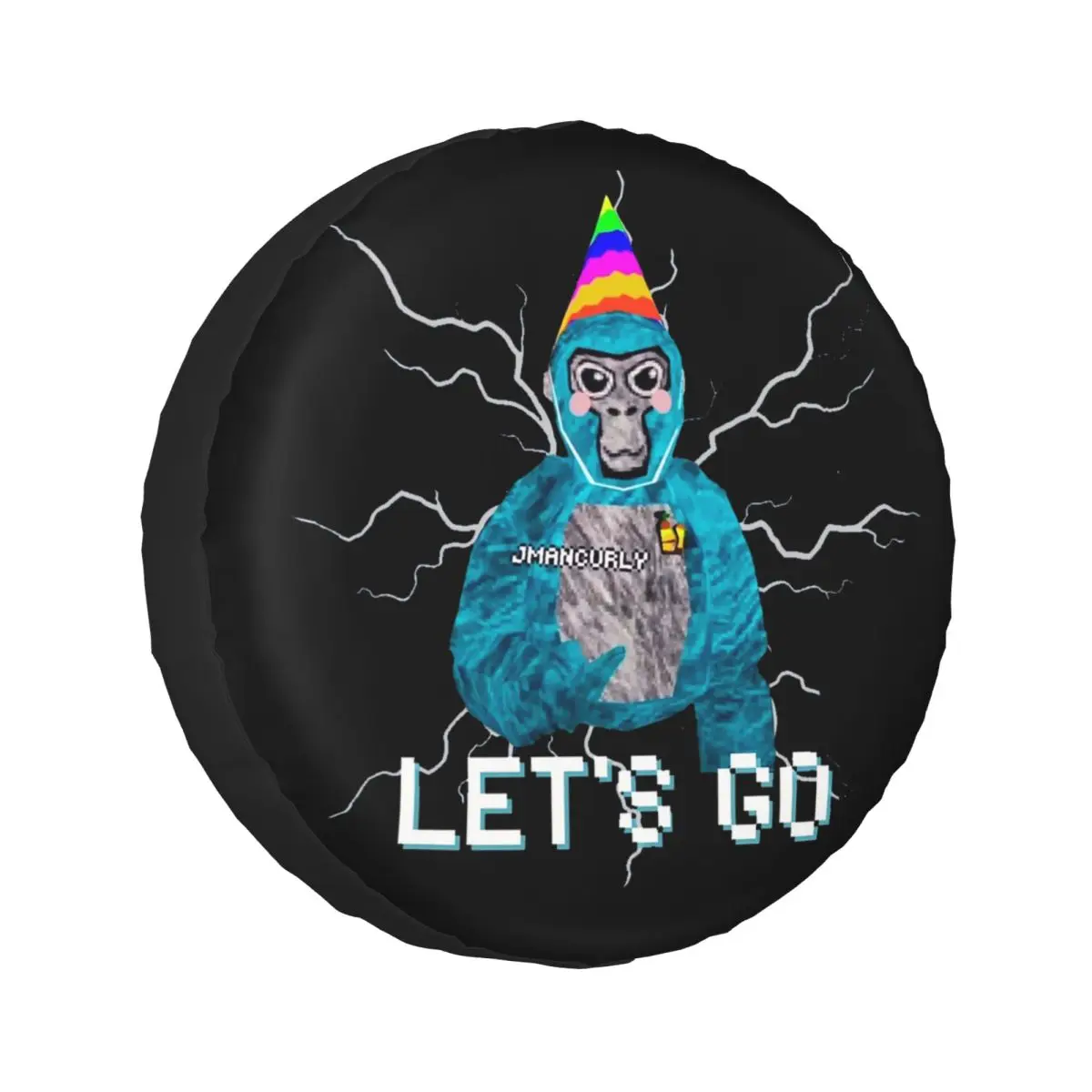 

Чехол для запасного колеса Gorilla Tag Jmancurly Monke Merch для Jeep SUV RV 4WD Pajero 4x4, защитные чехлы для колес 14 дюймов, 15 дюймов, 16 дюймов, 17 дюймов