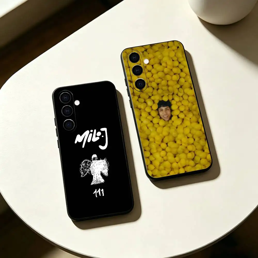 S-Singer M-Milo J 111 Phone Case For Samsung Galaxy A73,A72,A71,A70,A53,A52,A51,Soft Silicone Black Cover