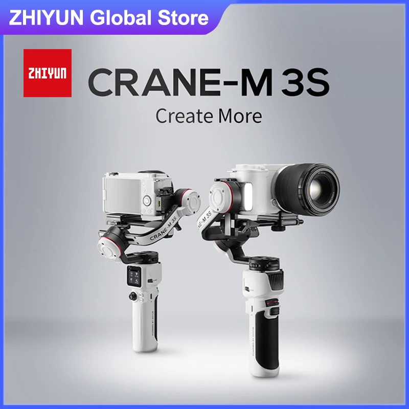 ZHIYUN Crane M3S Crane M3 S 3-axis Handheld Camera Gimbal Stabilizer for Mirrorless Cameras Phone Bluetooth Shutter Control