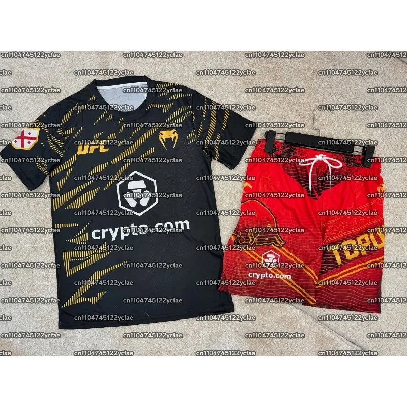 

ILIA TOPURIA UFC MMA Боксерская боевая футболка шорты 2025 мужская дышащая быстросохнущая толстовка борцовский комплект впитывающий пот