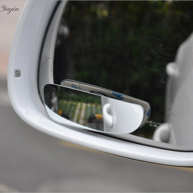 

2Pcs Car Mirror Wide Angle Car Blind Spot Mirrors 360° Adjustable Auxiliary Rearview Mirrors Frameless Small Mirror