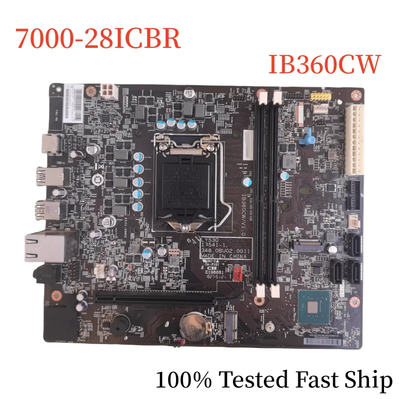 

IB360CW V1.0 For Lenovo 7000-28ICBR Motherboard LY530 17541-1 348.0BU02.0011 Mainboard 100% Tested Fast Ship